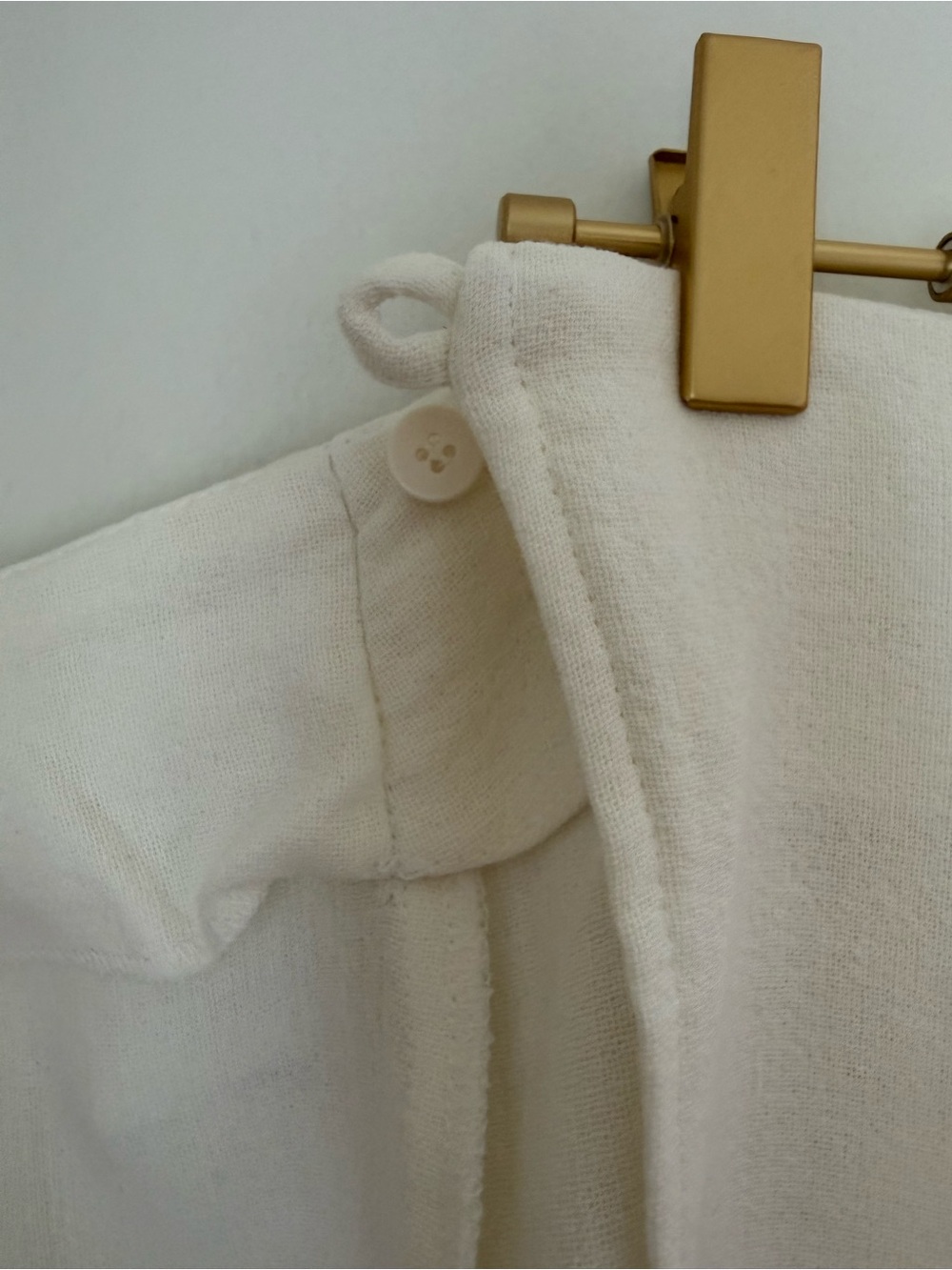 Mango Fringed Organic Cotton Wrap Skirt Cream Medium NEW - Picture 11 of 11
